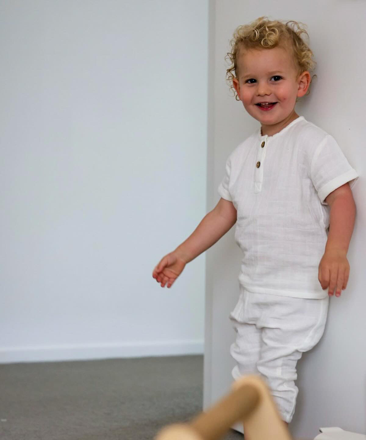 Organic Cotton Hudson Pants - White