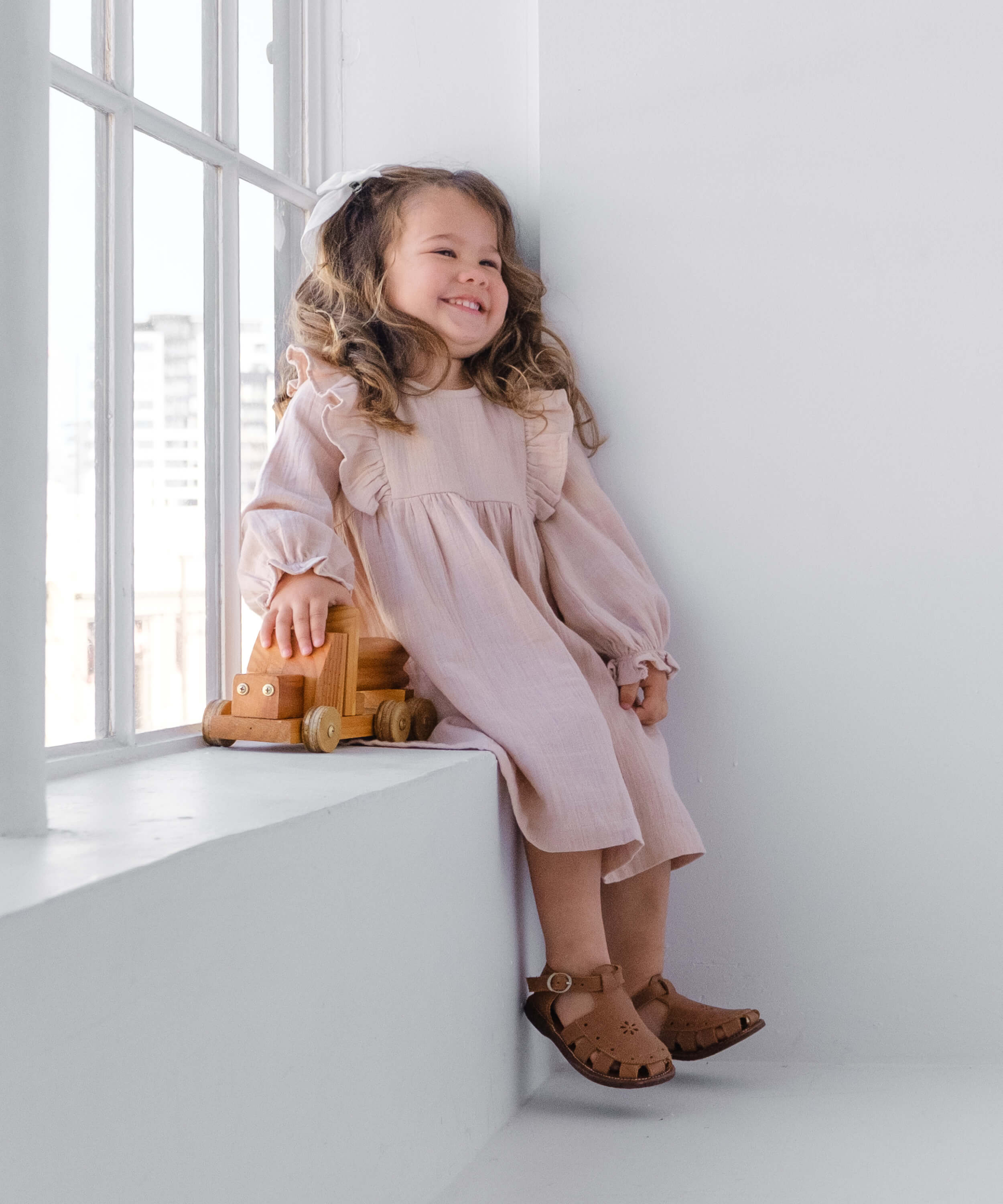 Organic Cotton Lara Dress - Pink