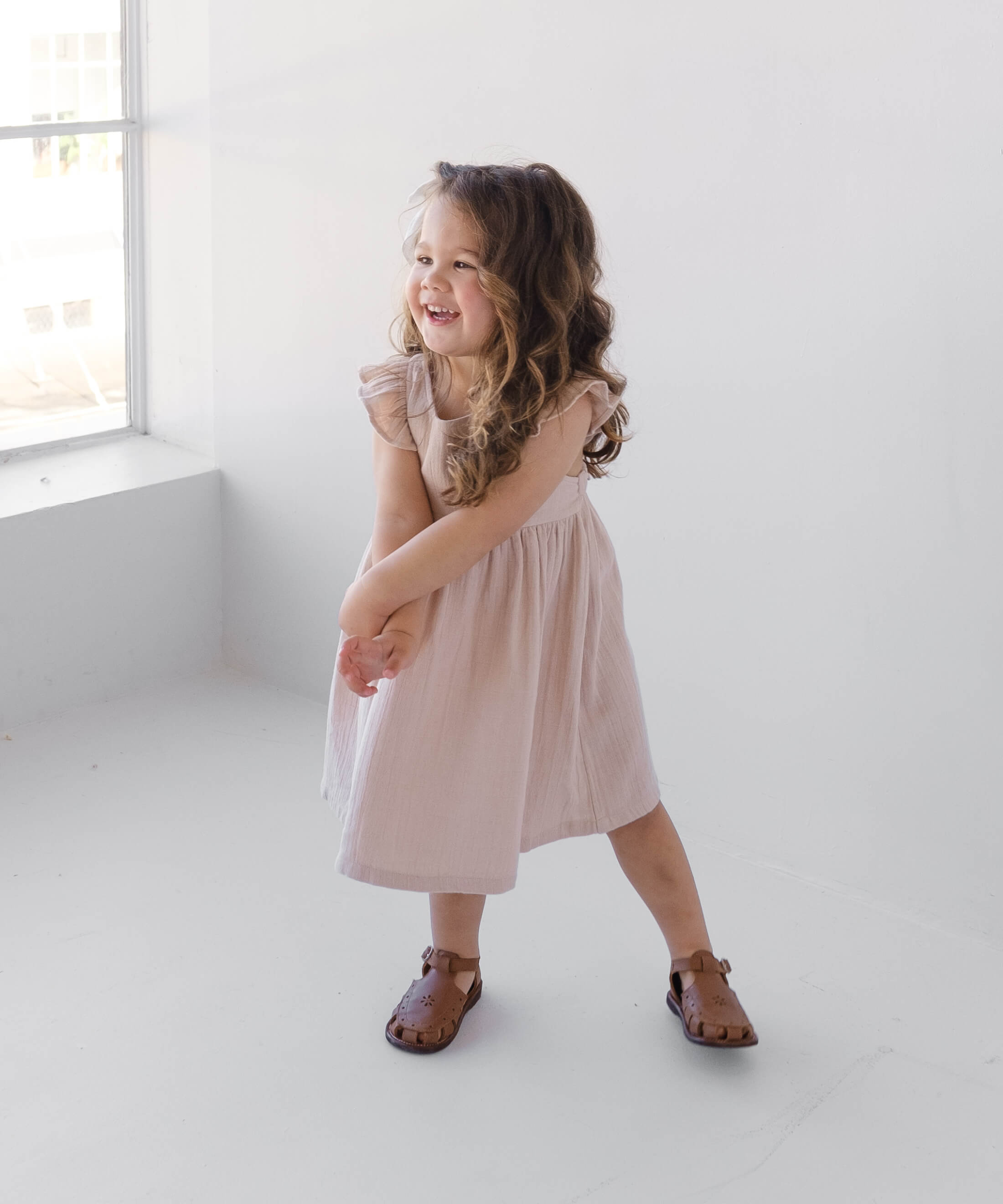 Organic Cotton Annabelle Dress - White