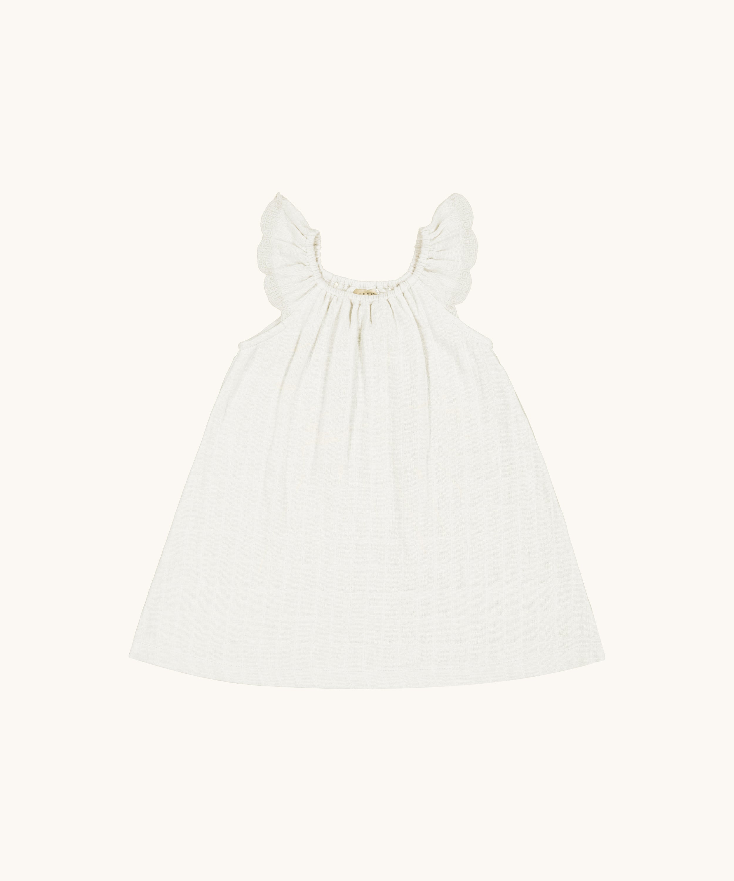 Organic Cotton Gemma Dress - White