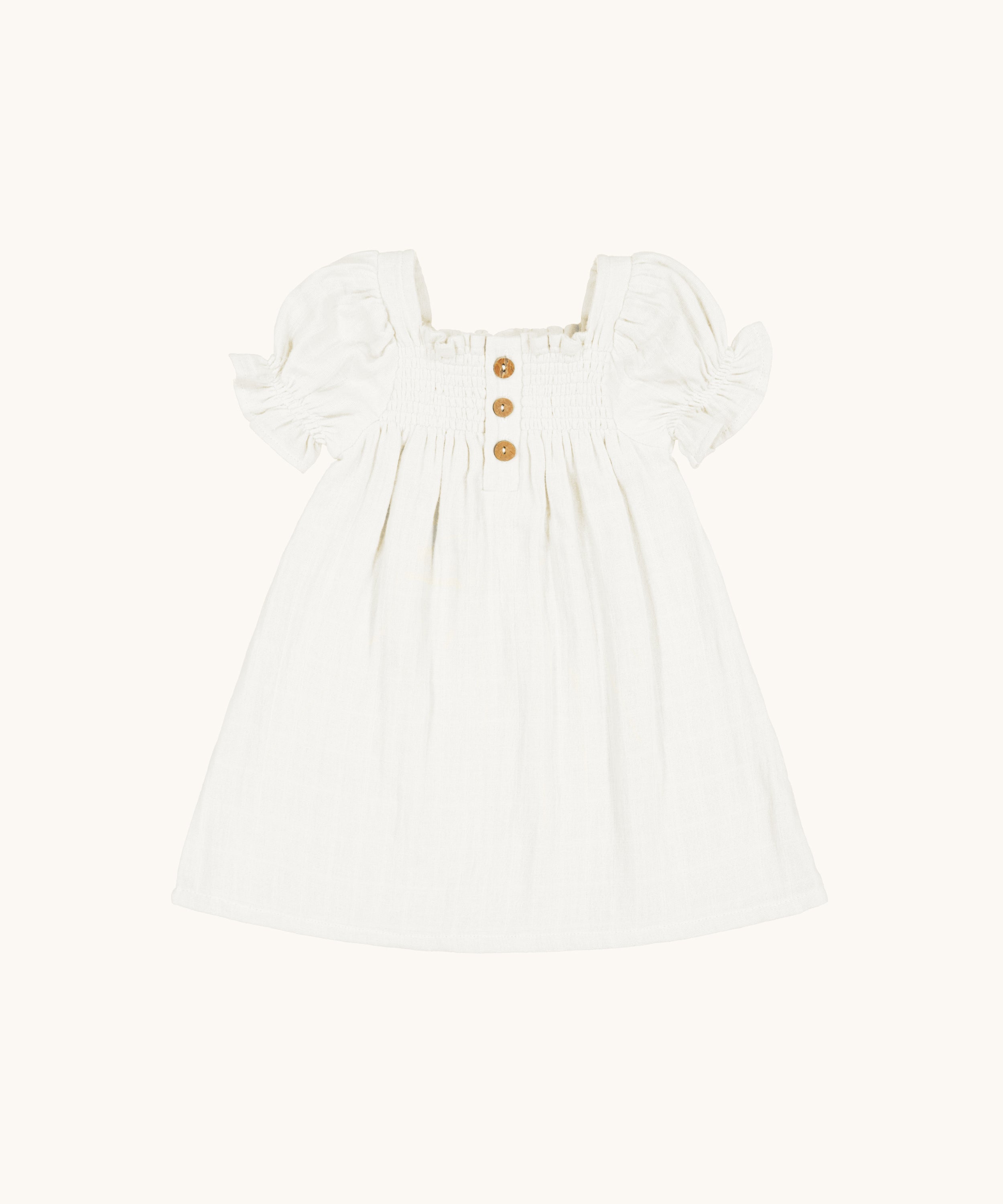 Organic Cotton Peyton Dress - White