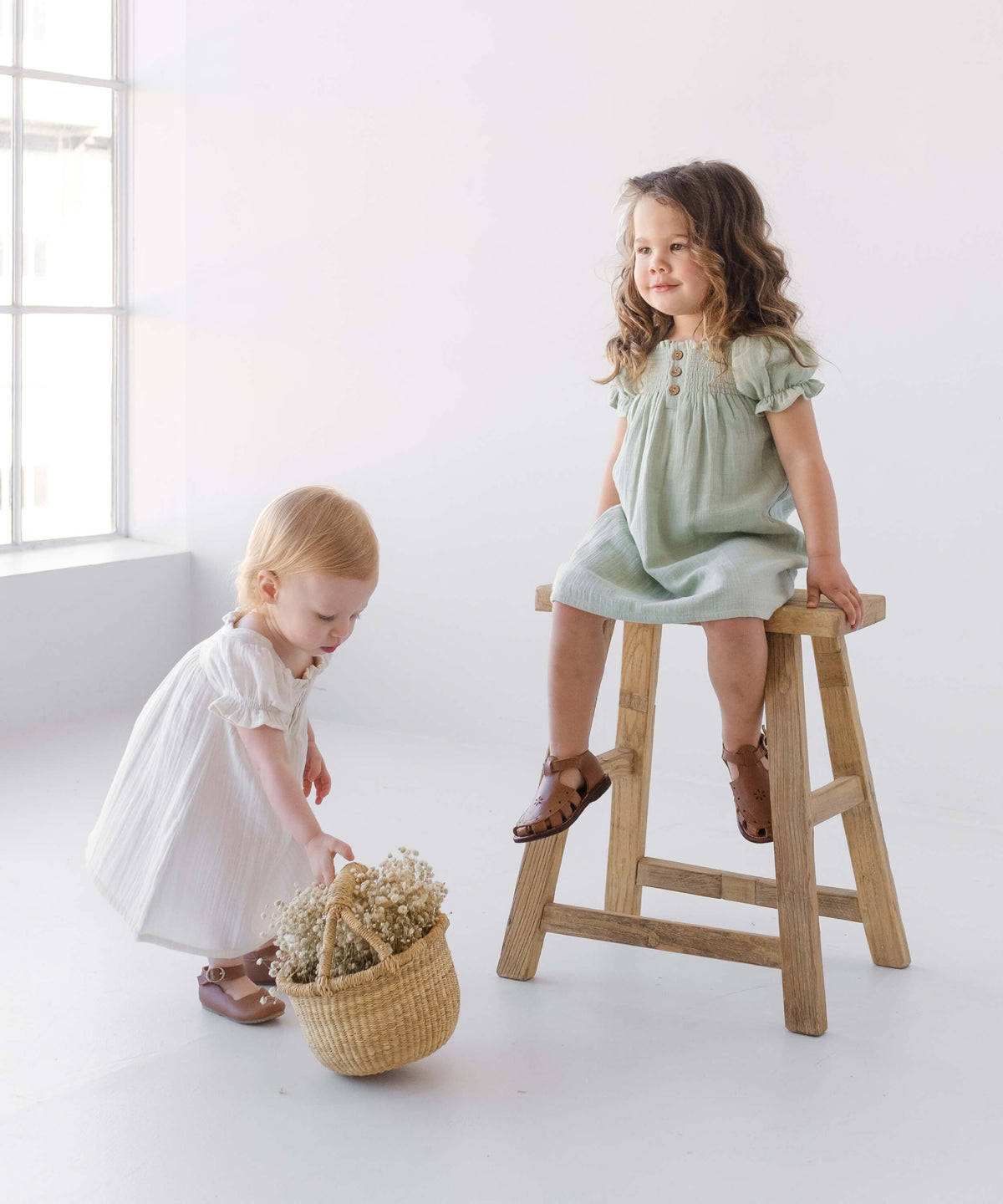 Peyton - Cotton Top with Embroidered Flowers