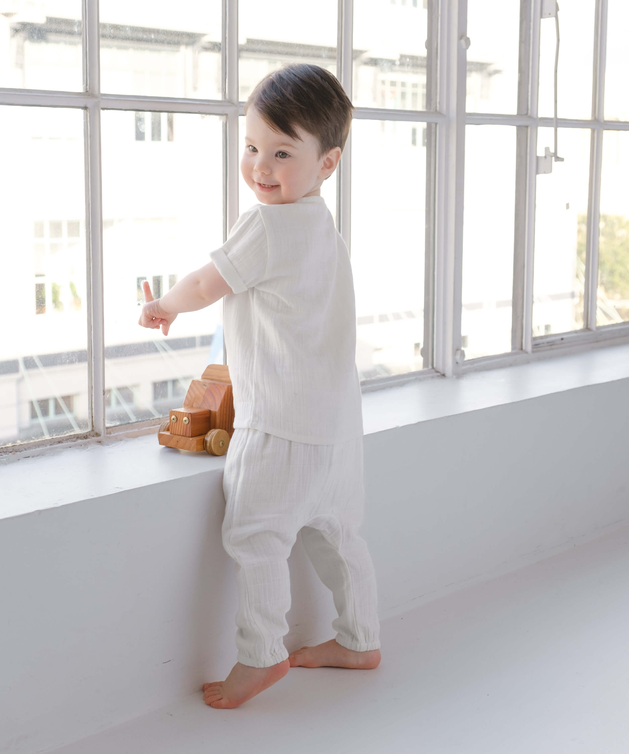 Organic Cotton Hudson Pants - White