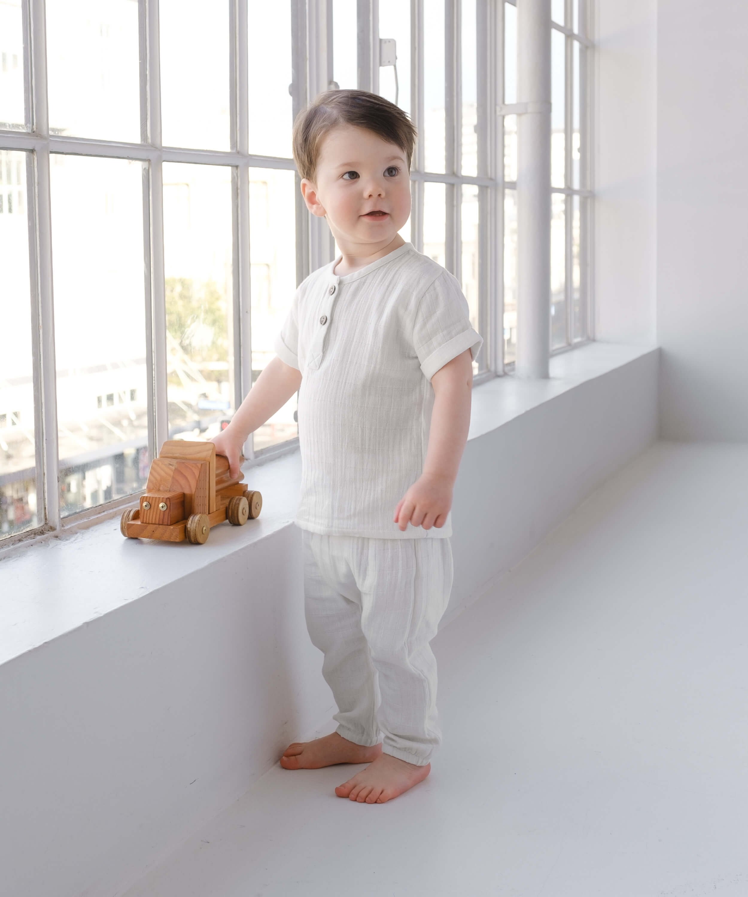 Organic Cotton Teddy T-Shirt - White